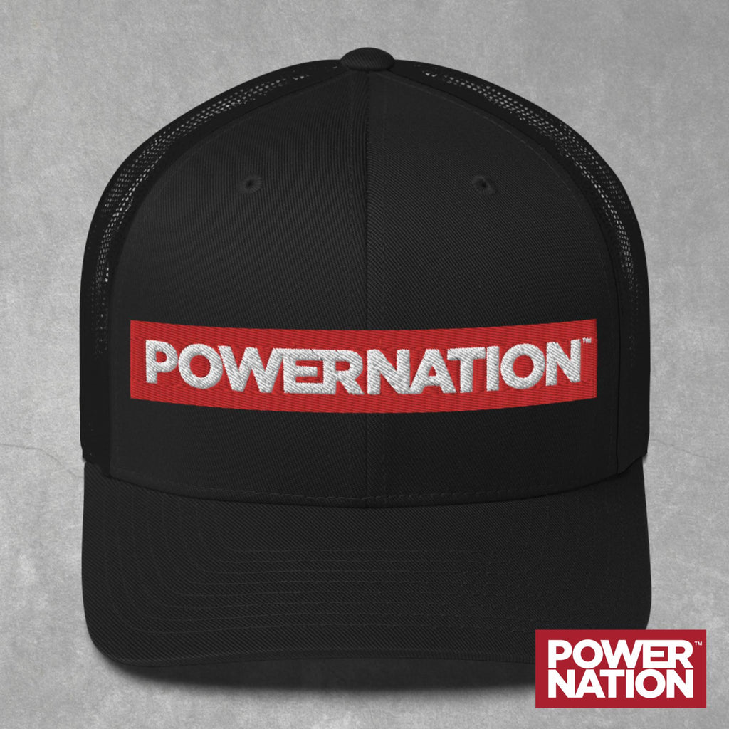 PowerNation Red BarTrucker Cap The PowerNation Store