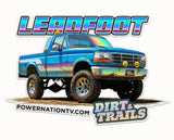 Dirt & Trails Leadfoot Holographic Sticker