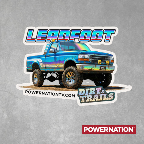Dirt & Trails Leadfoot Holographic Sticker